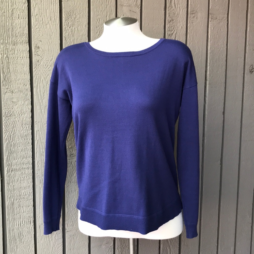 Cable & Gauge Cobalt Blue Sweater (size S)